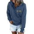 thumbnail image 3 of Vedolay Women 2023 T Shirts Casual Women's Oversized Sweatshirts Hoodies Long Sleeve Pullover Fall Clothes with Pocket,Blue L, 3 of 4