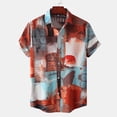 thumbnail image 2 of Mens Plus Size Shirts Men Hawaiian Short Sleeve Beach Shirt Printed Summer Casual Button Down Shirts, 2 of 9