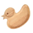 thumbnail image 1 of Plato para servir, bandeja de madera para servir con forma de pato, plato de madera para niños, durabilidad probada en el tiempo, 1 of 9