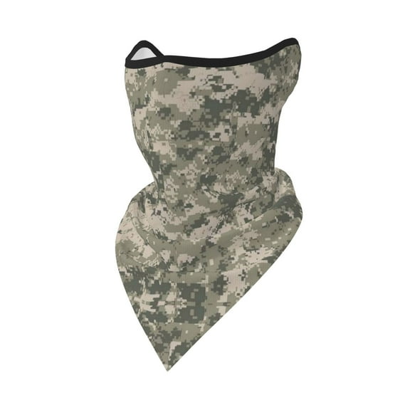 Army Pixel Camouflage Neck Gaiter Balaclava Face Scarf Mask Quick-Dry Half Masks For Women Men Sun Protection Breathable Dustproof