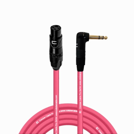 Coluber Cable - Balanced XLR Cable Female to Right Angle 1/4" TRS Connector