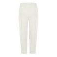 thumbnail image 4 of DHFJKG Corduroy Pants Women Baggy Comfy Joggers Elastic Waist Palazzo Harem Pants Side Button Up Solid Color Versatile Trousers, 4 of 7