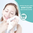 thumbnail image 3 of 100 Pieces Wash Cloths Bulk Face Cloths Cotton Washcloths Set Hand Towels Absorbent for Bathroom Soft Cleaning Rags for Bath Body Spa Gym Kitchen Dish (12 x 12 Inches), 3 of 5
