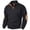 Black, variant on Men's Jacquard Knit Cardigan Sweatshirt, Elbow Patch Detail Open Front, Long Sleeve Layering Piece, Textured Casual Top for Fall, Lightweight Alternative to A Jacket, Stylish