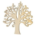thumbnail image 1 of Miangastore 10Pcs Tree Shape Craft Blanks Wood Color for Scrapbooking and Table Decor, 1 of 8