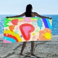 thumbnail image 6 of Boovnll Beach Towels, Quick Dry Sand Free Microfiber Oversized Beach Towel Lightweight for Beach Yoga Gym Pool, Beach Accessories, 28x59", 6 of 8