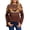 973 Brown, variant on Women's Halloween Fair Isle Sweater - Vintage Bat Pattern Brown Knit Pullover, Cozy Fall & Spooky Season Outfit