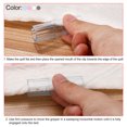 thumbnail image 4 of Clips de Drap de Lit 2,1 x 0,66 Pouces, 24 Pcs Pinces de Fixation pour Housses de Matelas Bleu Clair, 4 of 5