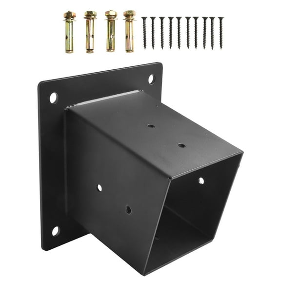 Slanted Roof Pergola Brackets Wall Mount With Hardware For 4X4 Inch Porch Gazebo Garden Supplies
