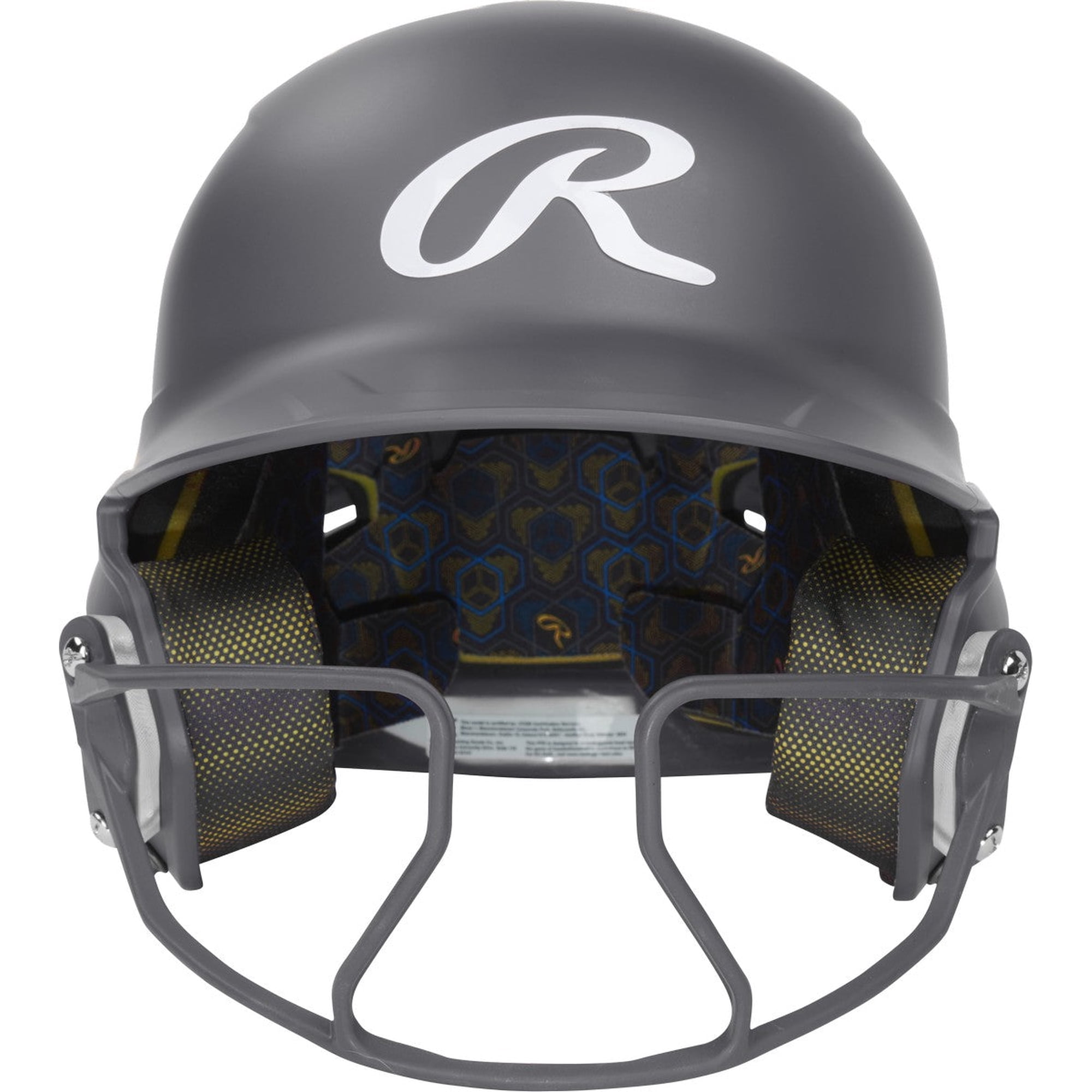 Rawlings Mach Hi-Viz Fastpitch Softball Batting Helmet Grey Junior (6 3/8 - 7 1/8)