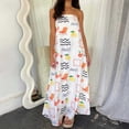 thumbnail image 2 of Bibifish Womens Dress Graphic Strapless Tube Dress Backless Bodycon Floor Length Maxi Dress Flowy Casual Party Wear Dress For Ladies, 2 of 5