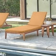thumbnail image 3 of Outdoor Solid Olefin Textured Lounger Cushion 22 x 73 in Mustard, 3 of 6