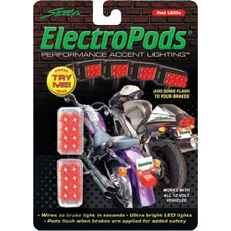 - Street FX Electropods Brake Lightpods Red - Pk/2 - 8/L.E.D.s Per Block 1041908