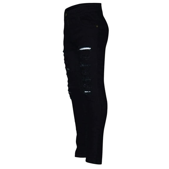 EnJoCho Ripped Legging Girls Skinny Denim Jeans High Elastic Waist Casual Tights Trendy 𝖸𝟤𝖪 Streetwear Pants Vintag𝖾 Comfy Stretch Jeggings Daily Wear