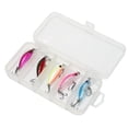 thumbnail image 2 of señuelo de pesca Señuelos menores ligeros 5 unids/lote anzuelo de acero al carbono cebo falso aparejos de pesca anzuelo cebo de pesca duradero señuelo Barbie Nuevos Originales, 2 of 8