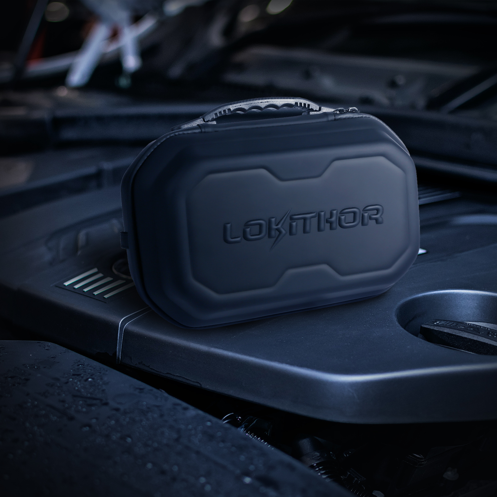 LOKITHOR JA Series Carrying Case-Protective EVA Storage Bag with Handle for JA300,JA301,JA302,JA400,JA401,JA3000  Jump Starter with air compressor