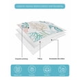 thumbnail image 4 of Twin Quilt Bedding Set, Teal Red Seahorse Coastal Reversible Summer Quilt 3 Pieces, Nautical Beach Coral Starfish Lightweight Bedspreads Coverlets with 2 Pillow Shams for All Seasons, 4 of 5