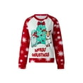 thumbnail image 2 of TRKIYQC Sudadera Casual de Navidad para Mujer, Cuello Redondo, Manga Larga, Tops Estampados de Dibujos Animados en Contraste de Color TRKIYQC  moda, 2 of 10