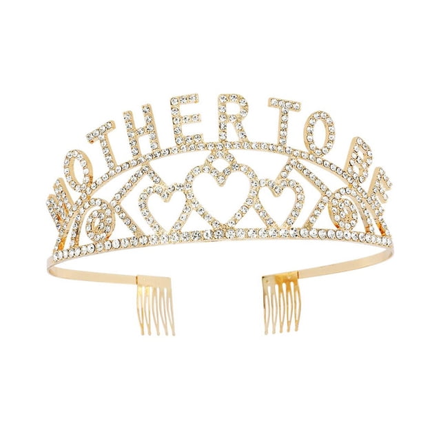 Corona Diadema Madre a Corona Día de la Madre Elegante Regalo del Día de la Madre Diadema Corona de diamantes de imitación para deshierbe Cumpleaños
