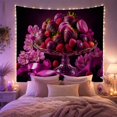 thumbnail image 2 of Luxurious Still Life With Clear Glass Compote Fluted, Mystical Fantasy for Space Lovers, Galaxy Room Decor, Mother's Day Gift, Tapestry Wall Hanging for Bedroom and Dorm, 2 of 7