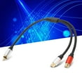 thumbnail image 4 of Cordon Séparateur en Y Stéréo, Câble Portable 1RCA à 2RCA Plug And Play pour Subwoofer, 4 of 8
