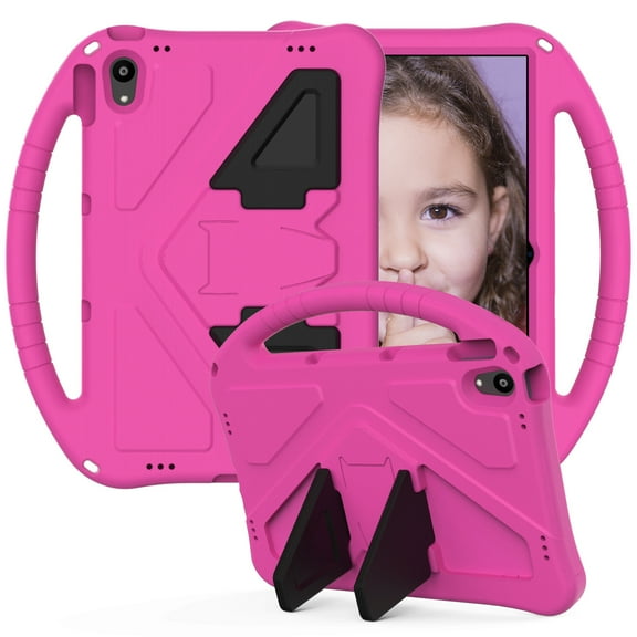 Dteck Case for Motorola Moto Tab G70 11-inch (2022),Durable Lightweight EVA Shockproof Protective Kids Friendly Case Handle Kickstand Cover for Moto Tab G70,Rose