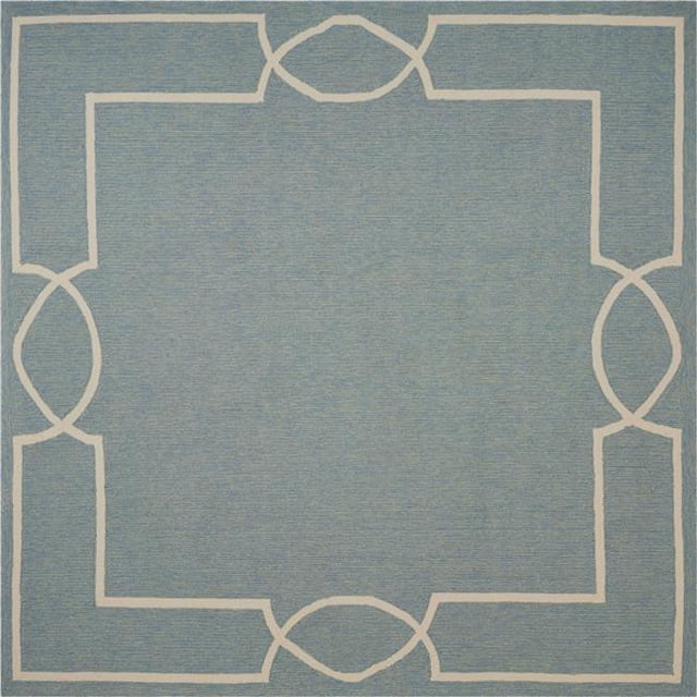 HomeRoots 354110 7 ft. Square UV-Treated Polypropylene Spa Area Rug