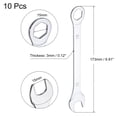 thumbnail image 2 of 10 Packs 15mm Thin Combination Wrench with Offset 6-Point End and Angled Open End, 2 of 6