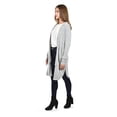 thumbnail image 2 of Cardigan largo con capucha Roman Fashion /Juvenil, 0877 (Gris) gris G, 2 of 5