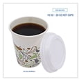 thumbnail image 4 of Deerfield Hot Cup Lids, Fits 10 Oz To 20 Oz Cups, White, Plastic, 50/pack, 20 Packs/carton | Bundle of 2 Cartons, 4 of 8