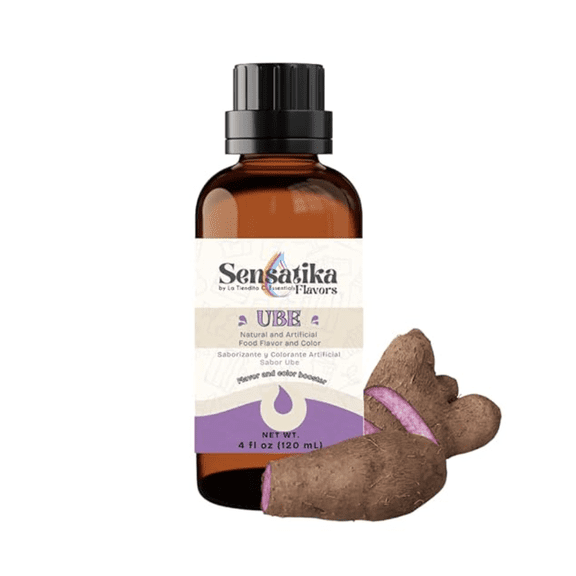 Ube Flavor N&A Concentrate Sensatika 4 fl oz - Natural and Artificial Food Flavor for coffee syrups, baking, ice cream and desserts