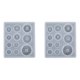 thumbnail image 1 of 2X Molde de Silicona para Manualidades Botón de Resina Molde de Resina Hecho Una Mano con Agujero Botón Colgante Colgante de Epoxi de Arcilla para Suministros de, 1 of 5