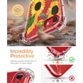 thumbnail image 3 of Sunflower Clear Case for iPhone 7/8/SE,Aesthetic Art Design Case for Men Women,Unique Soft Transparent TPU Bumper Case Cover, 3 of 5