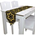thumbnail image 3 of SKYSONIC Table Runner Ornamental Pattern Washable Table Cloth Runner for Holiday Home Wedding Table Top Decoration 13x90 Inches, 3 of 5