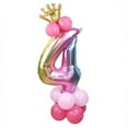 thumbnail image 1 of Globo de fiesta Billuyoard de papel de aluminio 32 pulgadas Oro rosa Número 4, 1 of 6