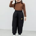 thumbnail image 2 of hoksml Kids' (3-15Y) Down-Alternative Thermal Pants Boys Girls Thickened Winter Warm Trousers for Outdoor Wear, 2 of 9