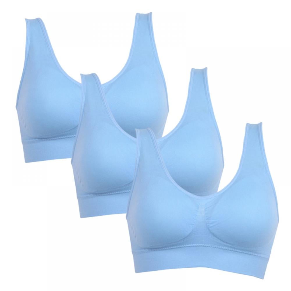Pretty Comy Comfortable Sleep Bra for Women with Removable Pads - 3Pack ...