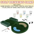 thumbnail image 2 of Gamie Mini Golf Drinking Game Set for Adults 21+ – Adult Party Game with Board, 2 Putters, Metal Balls, Flag, Sand Trap, Bag & 6 Shot Glasses Gift, 2 of 7