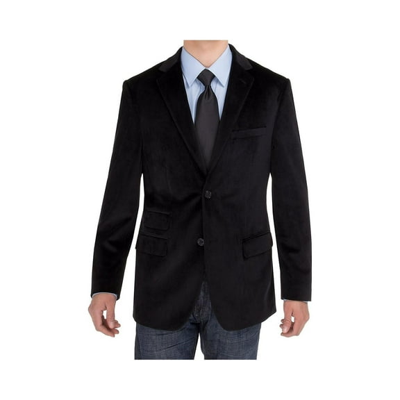 Mens Black Modern Fit Blazer Salvatore Exte Two Button