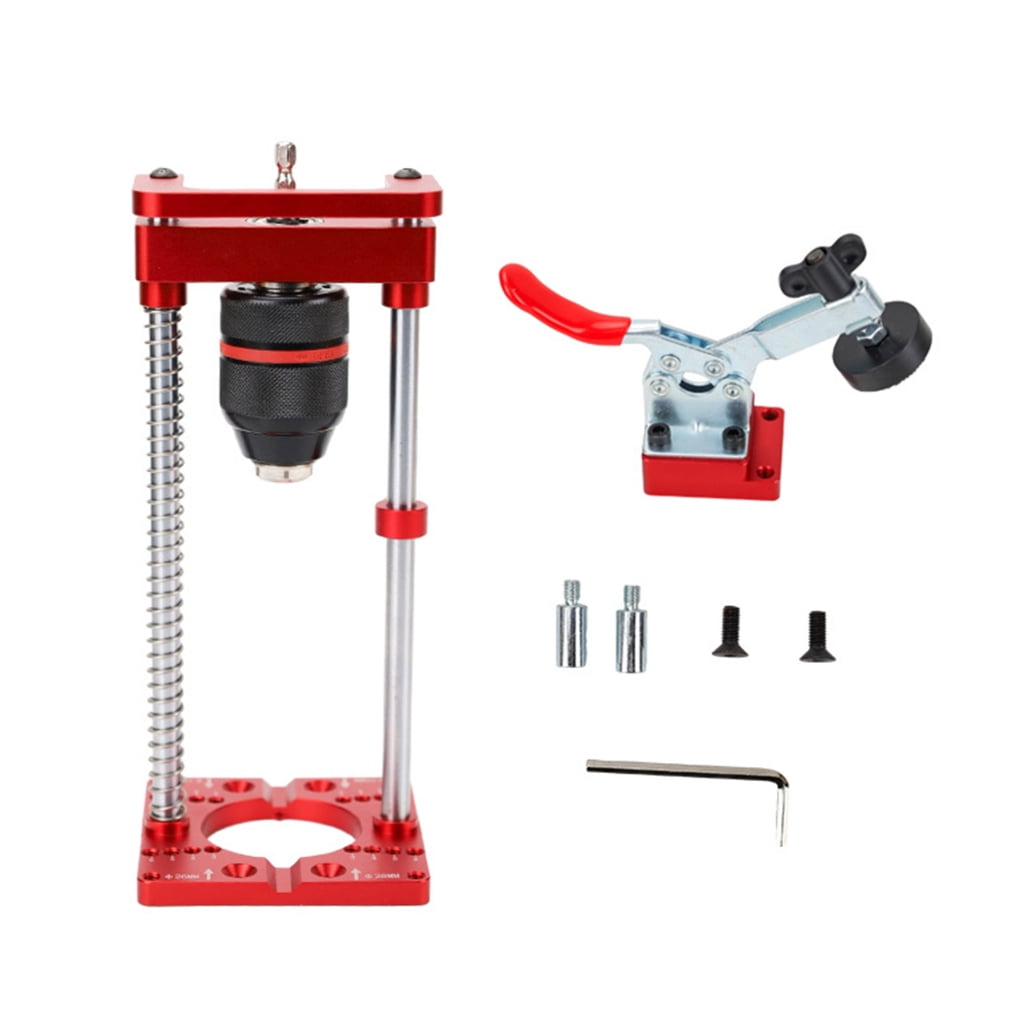 Aluminum Drillling Guide Drilling Jig Drill Puncher Locator DIY Electric Drill Bracket Accurate Drill Hole Locator