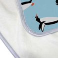 thumbnail image 5 of SKYSONIC Velvet Plush Throw Thermal Blanket - 4x5FT - Penguin On Cyan Background Printed for Couch Bed Sofa Car, 5 of 5