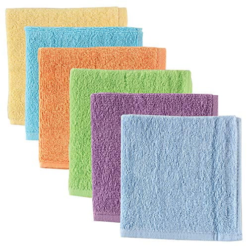 Luvable Friends Cotton Baby Washcloths, Yellow photo 2