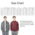 thumbnail image 2 of Men's Casual Long Sleeve Plaid Shirt Plaid Shirt Mens Button Down Shirt Workshirt Tops, 2 of 9