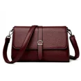 thumbnail image 7 of Stylish Compact Women’s Leather Crossbody Bag Two Strap Shoulder Bag Trendy Small Square Messenger Bag for Daily Use Purse (Dark Khaki), 7 of 7