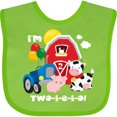 thumbnail image 3 of Inktastic TWO-I-E-I-O 2nd Birthday Boys or Girls Baby Bib, 3 of 4