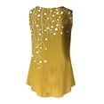 thumbnail image 5 of Sentmoon Tenues d'Été pour Femmes Débardeurs Col Rond pour Femmes Coupe Ample Imprimé Vignes Sans Manches T-Shirts Basiques Tendance 2025 pour Week-End Brunch Jaune TG, 5 of 5