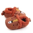 thumbnail image 2 of eczipvz Baby Slippers Slippers Comfortable Soft Soles Slip-Resistant Crib Sock Shoes House Indoor First Walkers Shoes for Baby Boys Girls(Brown,6), 2 of 7