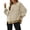 Yellow #007, variant on Women's Fall Oversized Sweatshirt Casual Waffle Knit Long Sleeve Crewneck Split Pullover Tunic Tops Army Green M