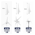 thumbnail image 2 of Wind Turbine Generator 1000W 6 Blades New Energy Horizontal Wind Turbine Generator MPPT Controller 12v 24v Homeuse Low Noise Small Windmill ,Easy to Install, 2 of 6