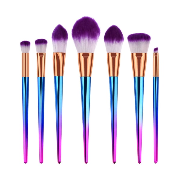 Herramientas 7PCS Sets Pincel Cepillo Ceja Fundación Sombra de ojos Maquillaje Cosmético Cepillo